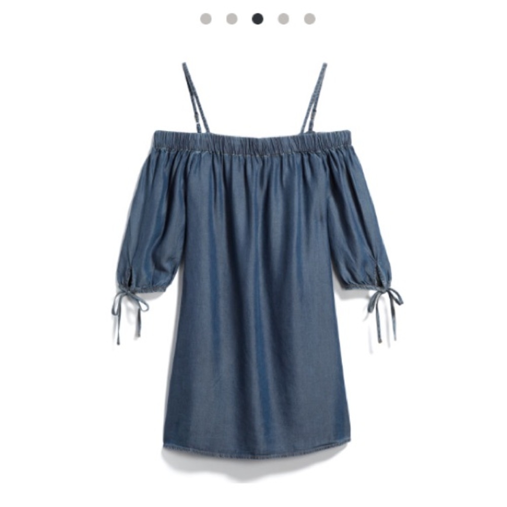 NWT Off the shoulder Denim Dress